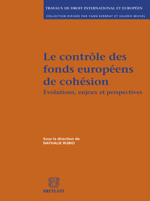 cover image of Le contrôle des fonds européens de cohésion